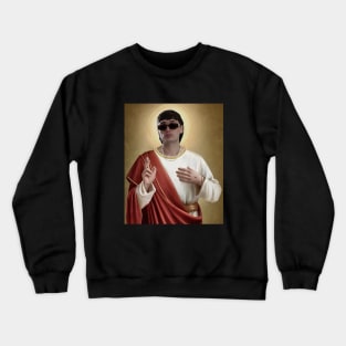 Peso Pluma x jesus meme Crewneck Sweatshirt